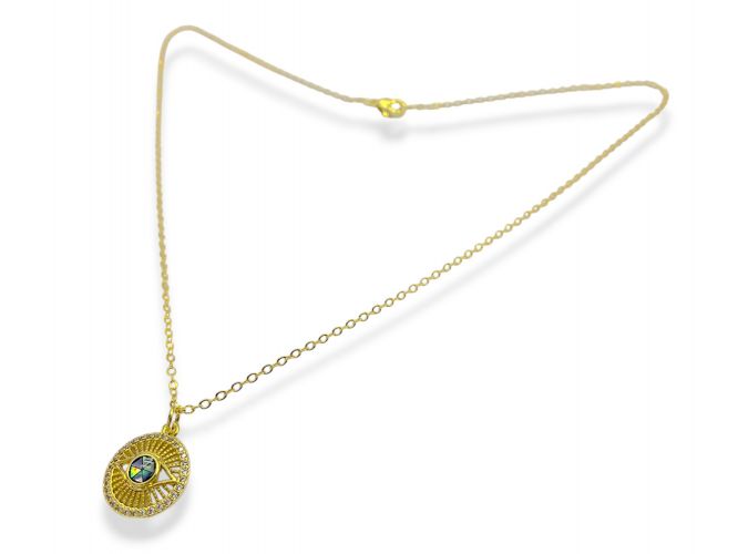 <p>Cadena de Goldfilled con Dije Centro Ojo</p>
