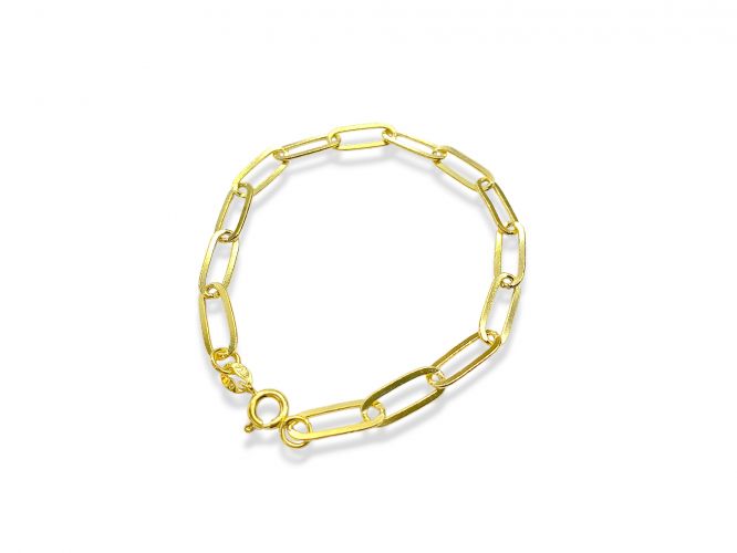 <p>Pulsera de Goldfilled Eslabones Largo Fina</p>

