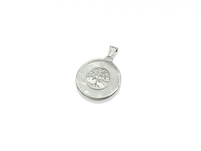 <p>Dije Mediano de Acero Blanco</p>

<p>Arbol Nacarado</p>
