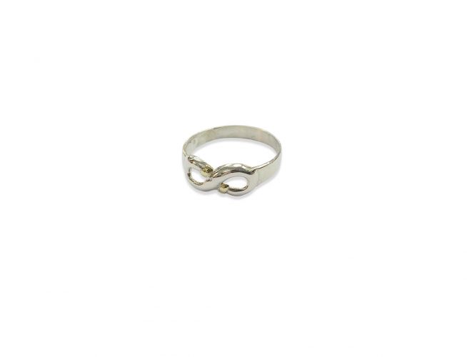 <p>Anillo Infinito de Plata y Oro</p>
