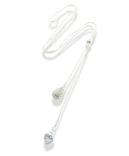 <p>Corbatero de Acero Blanco con Gota y Corazón</p>
