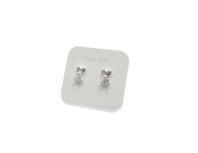 <p>Aro de Plata Corazón con Cubic</p>
